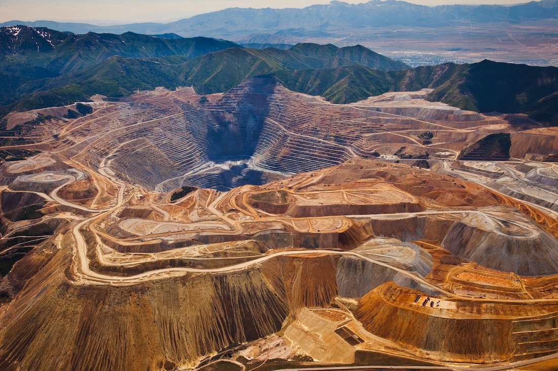 Copper open pit mine