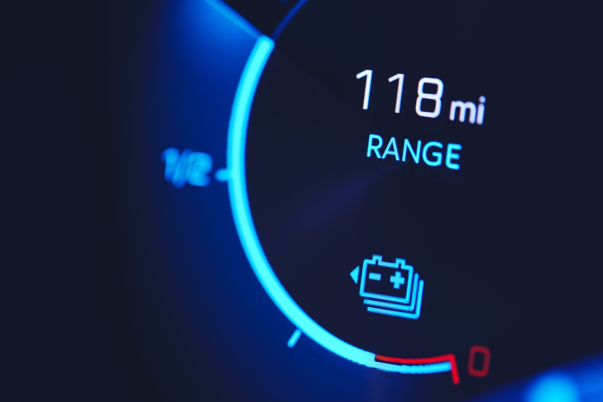 EV battery charge dashboard