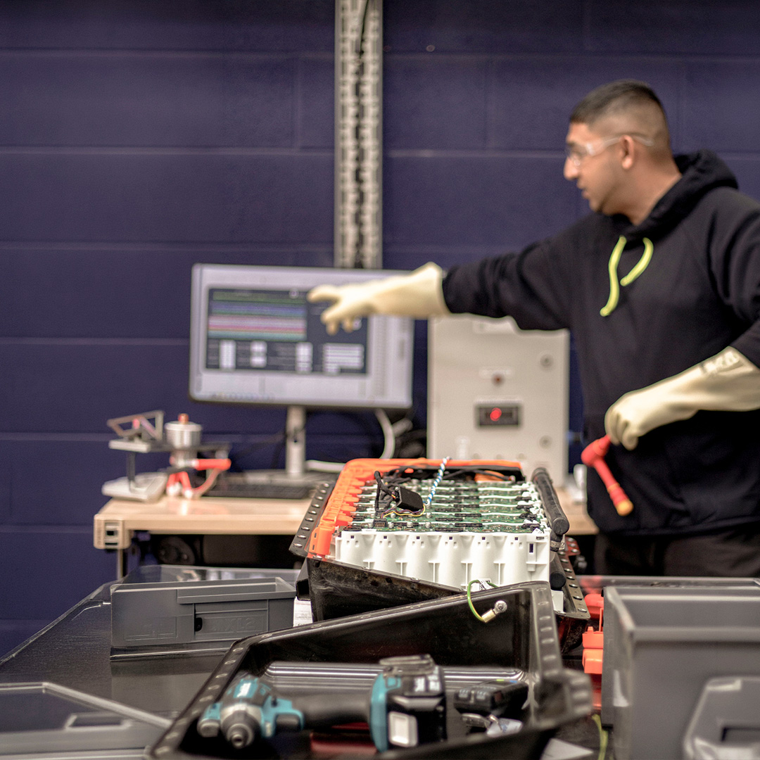 Testing and repairing EV batteries